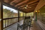 Rocking Chairs on Main Level Open Porch 
